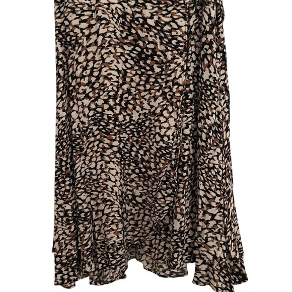 Free People French Quarter Wrap Mini Dress Medium Cheetah‎ Print - Picture 5 of 11